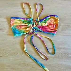 Tie Dye Multi Way Wrap Top , Cropped Mini Beach top *NEW*